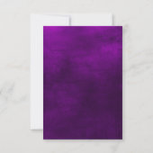 Jewel Tone-Romance | Amethyst | Bruiloft RSVP Kaartje (Achterkant)