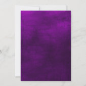 Jewel Tone-Romance | Amethyst | Minimale bruiloft Kaart (Achterkant)
