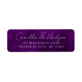 Jewel Tone-Romance | Amethyst | Retouradres Etiket (Voorkant)