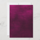 Jewel Tone-Romance | Granaat Rood | Minimale bruil Kaart (Achterkant)