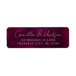 Jewel Tone-Romance | Granaat Rood | Retouradres Etiket