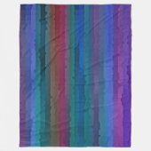 Jewel Tone Streaks Uitnodiging Fleece Deken (Voorkant)