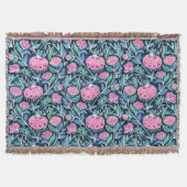 Jewel Toned Boho Chalk Chintz Floral Pattern Deken (Voorkant)