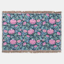 Jewel Toned Boho Chalk Chintz Floral Pattern