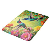Jewel-Toned Hummingbird Magic Design Badmat (Gekanteld)