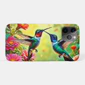 Jewel-Toned Hummingbird Magic Design Case-Mate iPhone Case (Achterkant (horizontaal))