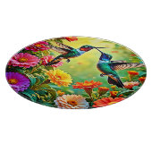 Jewel-Toned Hummingbird Magic Design Snijplank (Hoek)