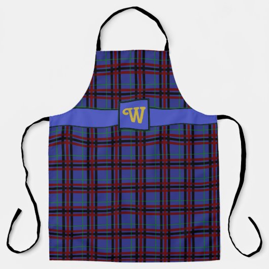 Jewel-Toned Plaid All-Over Print Schort (Voorkant)