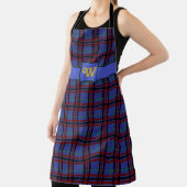 Jewel-Toned Plaid All-Over Print Schort (Insitu)