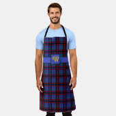 Jewel-Toned Plaid All-Over Print Schort (Gedragen)