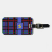 Jewel-Toned Plaid Bagagelabel (Voorkant horizontaal)