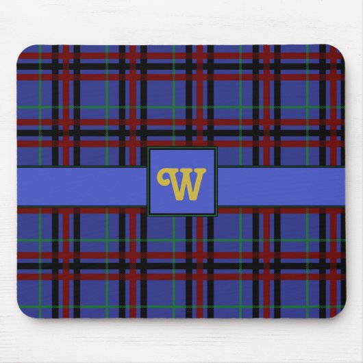 Jewel-Toned Plaid Mousepad Muismat (Voorkant)