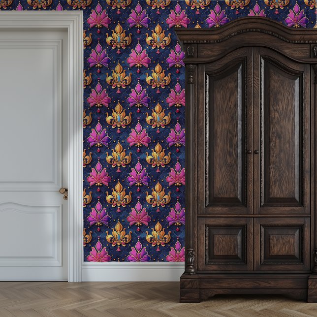 Jewel-Toned Royal Princesscore Behang (Jewel-Toned Royal Princesscore Wallpaper)