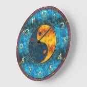 Jewel Toned Yin Yang Clock Grote Klok (Hoek)