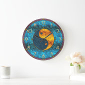 Jewel Toned Yin Yang Clock Grote Klok (Huis)