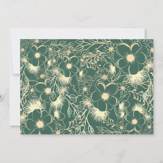 Jewel Tones die wedden om de datum te bewaren Save The Date (Achterkant)