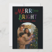 Jewel Tones "Jaaroverzicht" foto's Kerstmis Feestdagenkaart (Voorkant)