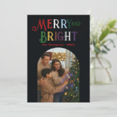 Jewel Tones "Jaaroverzicht" foto's Kerstmis Feestdagenkaart (Staand voorkant)