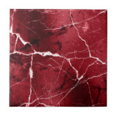 Jewel Tones Marble Abstract Ruby Red D1288 Tegeltje (Voorkant)