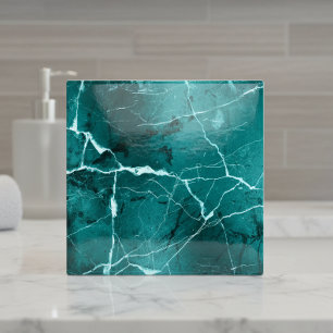 Jewel Tones Marmer Abstract Tourmaline Teal D1288 Tegeltje