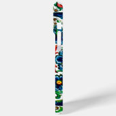 Jewel Tones Middeleeuws manuscript Bloemen Scrolls Case-Mate iPhone Case (Achterkant / Links)