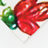 Jewel Tones Middeleeuws manuscript Bloemen Scrolls Fleece Deken (Hoek)