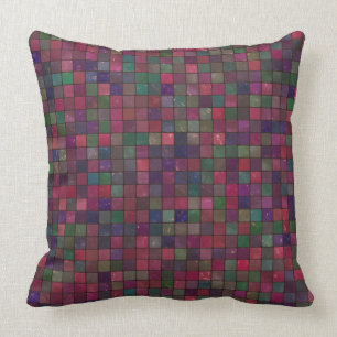 Jewel Tones Mosaic Patterned Kussen