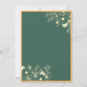 Jewel Tones Photo Wedding Invitation Kaart (Achterkant)