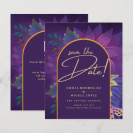 Jewel Tones Plum Paarse Berry Gold Wedding
