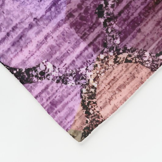 Jewel Tones Shimmery Abstract Pattern Fleece Deken (Hoek)