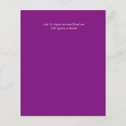 Jewel Tones Thema Bruiloft Save Dates Budget (Achterkant)