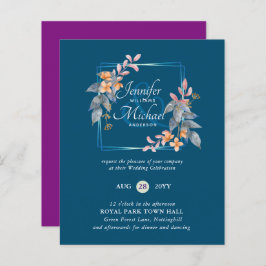 Jewel Tones Thema Bruiloft Save Dates Budget