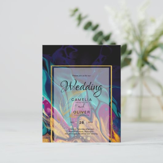 Jewel Tones TROUW INKT Pruim Paars Turkoois Marine (Staand voorkant)