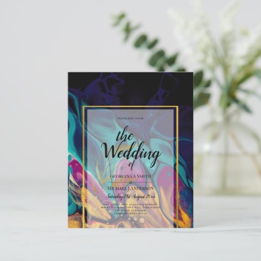 Jewel Tones TROUW INKT Pruim Paars Turkoois Marine (Staand voorkant)