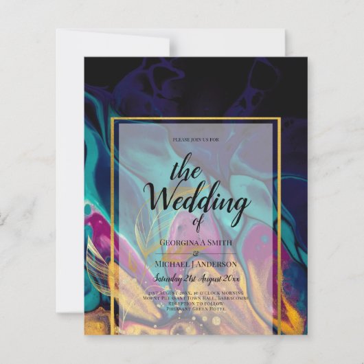 Jewel Tones TROUW INKT Pruim Paars Turkoois Marine (Voorkant)