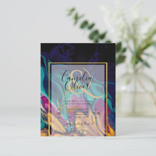 Jewel Tones TROUW INKT Pruim Paars Turkoois Marine (Staand voorkant)