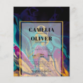 Jewel Tones TROUW INKT Pruim Paars Turkoois Marine Flyer (Voorkant)