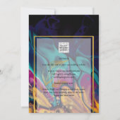 Jewel Tones TROUW INKT Pruim Paars Turkoois Marine Kaart (Achterkant)