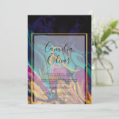 Jewel Tones TROUW INKT Pruim Paars Turkoois Marine Kaart (Staand voorkant)