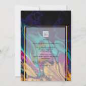 Jewel Tones TROUW INKT Pruim Paars Turkoois Marine Kaart (Achterkant)