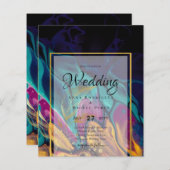 Jewel Tones WEDDING INK Plum Paars Blauwgroen Navy (Voorkant / Achterkant)