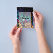 Jewel Tones WEDDING INK Plum Paars Blauwgroen Navy Flyer (Hand)