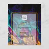 Jewel Tones WEDDING INK Plum Paars Blauwgroen Navy Flyer (Achterkant)