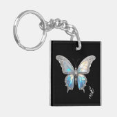 Jewel Vlinder Opal en Zilver Sleutelhanger (Voorkant Links)