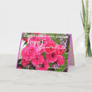 Jewel You Were Born to Be Flower Citaat Tuin Kaart