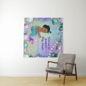 Jewel Zeemeermin Baby Shower Achtergrond Banners S Wandkleed (In Situ (horizontaal))