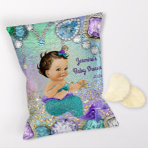 Jewel Zeemeermin Baby Shower Chip Zak Verpakkingen