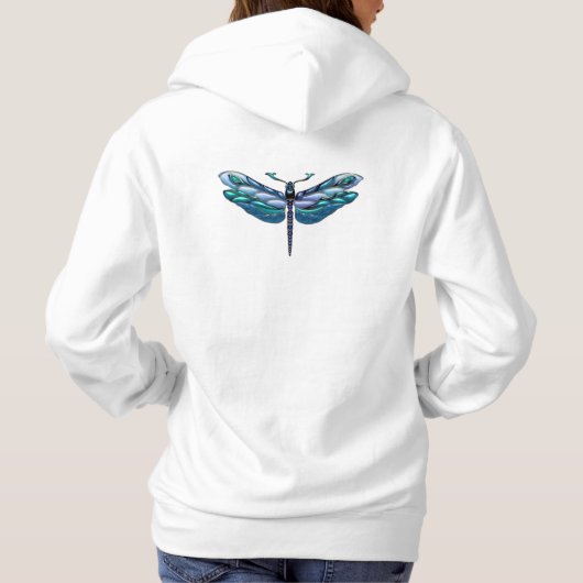 Jewelde Dragonfly Fleece Pullove Hoodie (Achterkant)