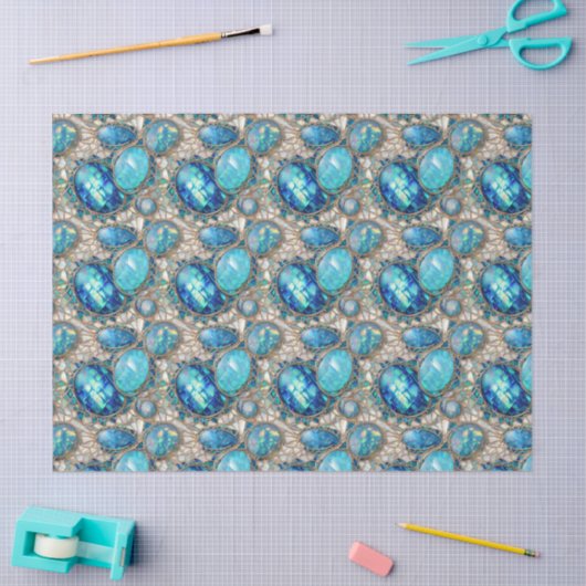 Jeweled Abalone Decoupage Tissue Tissuepapier (Craft)