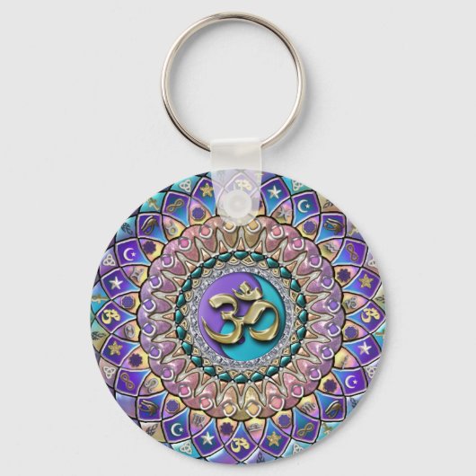 Jeweled Astrosymbology Mandala Sleutelhanger (Voorkant)